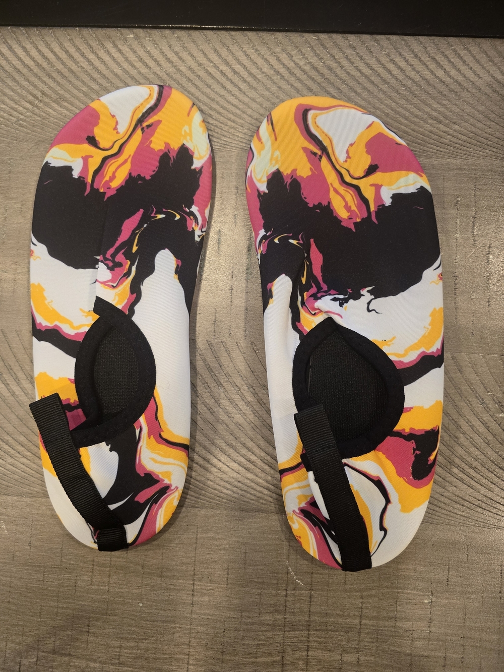 Colorful Swirl Water Shoes - Slip-On Beach Footwear New Never Worn